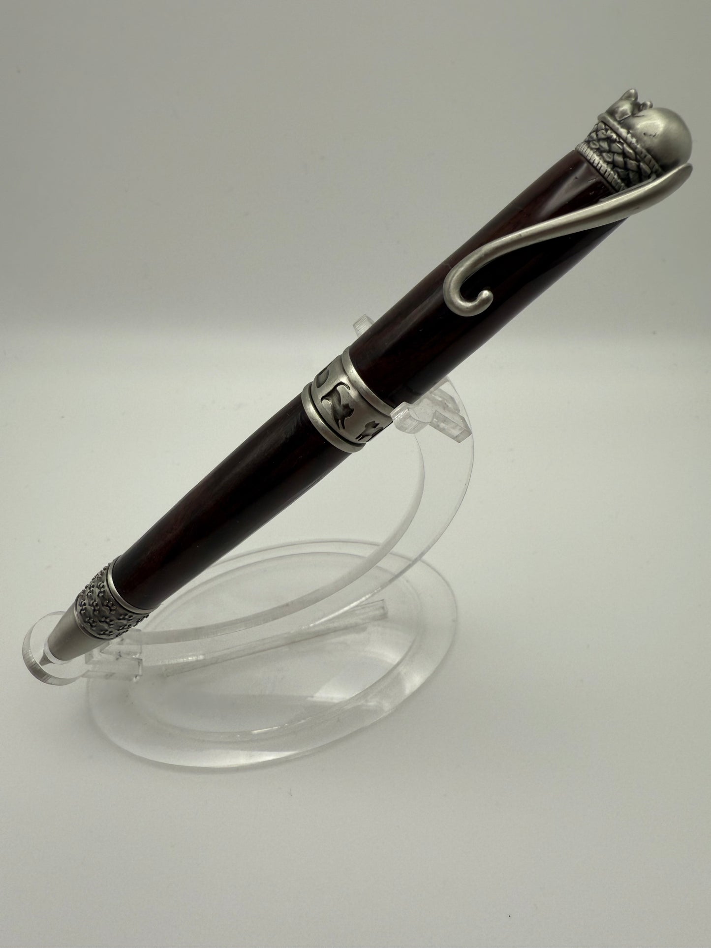 Handmade pen: Rosewood Cat pen