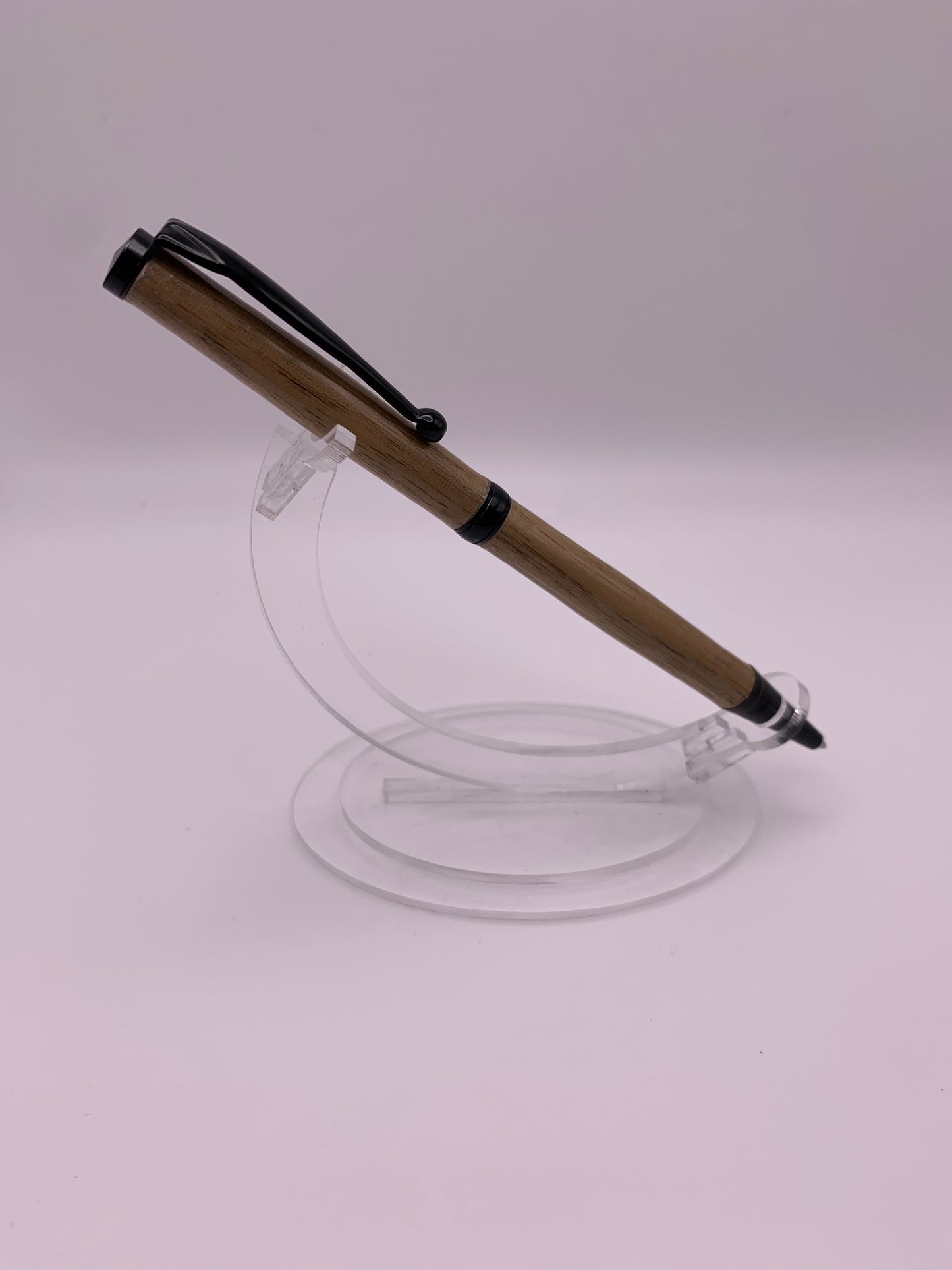 Handmade Wooden Pen: Black Walnut Slimline Pen in Black Chrome