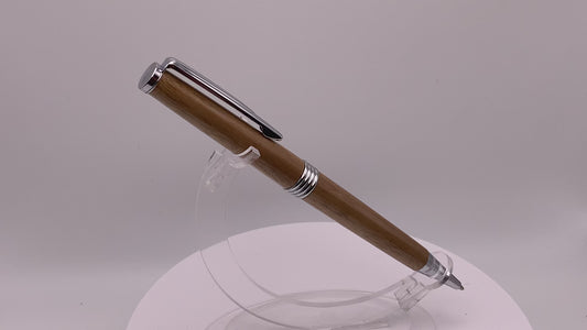 Handmade Wooden Pen: Black Walnut Trimline Pen in Chrome